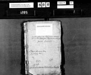 Haushaltsvoranschläge des Schultheissenbezirks Saalhausen