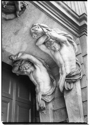 Potsdam, Stadtschloss, Eingang zum Treppenhaus, Detail.