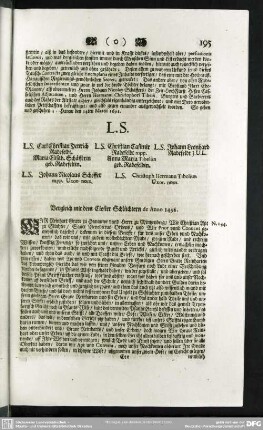 N.144. Vergleich mit dem Closter Schlüchtern de Anno 1496