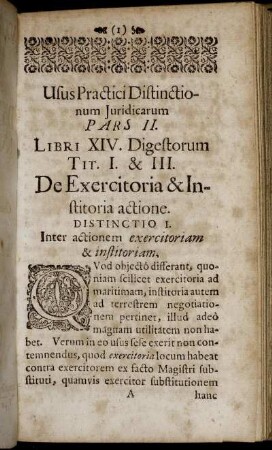 Libri XIV. Digestorum Tit. I. - Tit. IV.