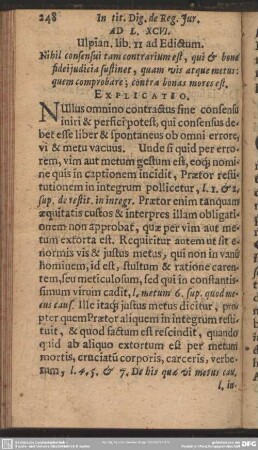 Ad L.XCVI. Ulpian. lib. II ad Edictum