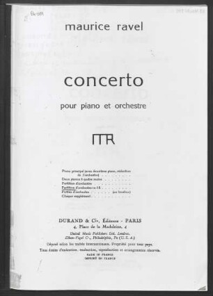 Concerto pour piano et orchestre