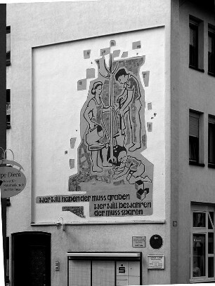 Sachteil Wandbild (Wandbild); Schotten, Vogelsbergstraße 69