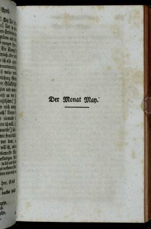 Der Monat May.