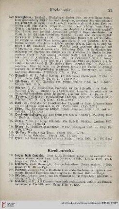 Kirchenrecht (Nr. 592 - 619)