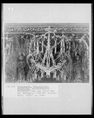 Mittelschrein — Heiliger Wolfgang — Baldachin
