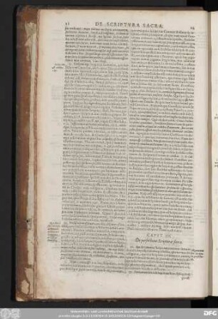 Caput III. De perfectione Scripturae sacrae.