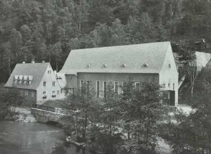 Aue. Wasserkraftwerk am Schwarzwasser