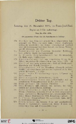 Dritter Tag (Nr. 376-578)