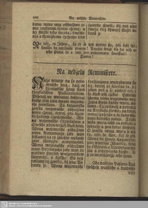 Na nedźelu Reminiscere