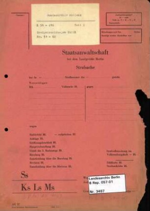 Dokumentensammlung B I b 51 - 60