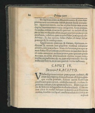 Caput IV. De tertio Praecepto.