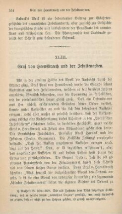 554-564 Graf von Hoensbroech und der Jesuitenorden