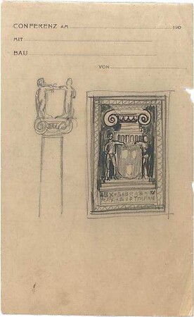 Littmann, Max; Exlibris - Ansicht, Detail
