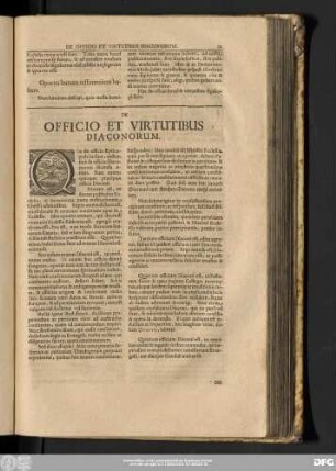 De Officio Et Virtutibus Diaconorum.