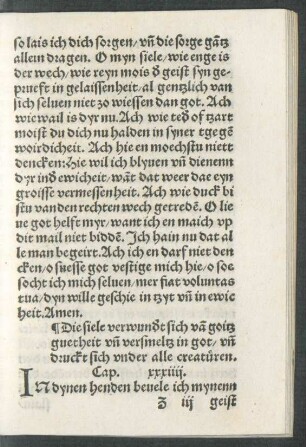 Die siele verwundert sich van goitz guetheit unde versmeltz in got ... Cap. xxxiiii.