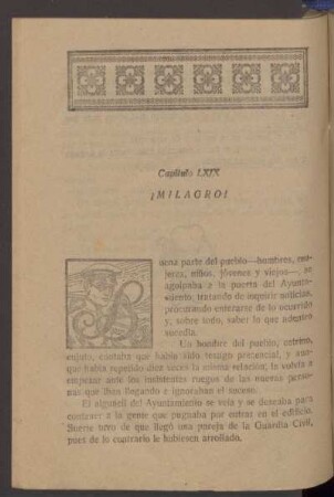 Capítulo LXIX - ¡Milagro!
