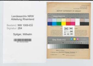 Entnazifizierung Wilhelm Spilger, geb. 03.09.1904 (Beamter)