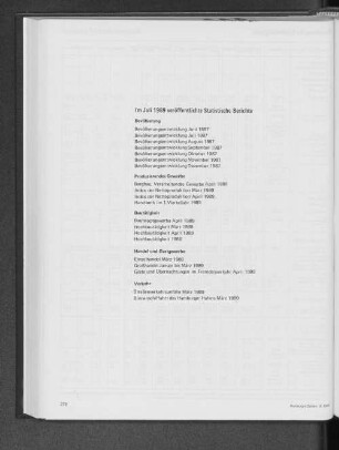 Im Juli 1989 veröffentlichte Statistische Berichte
