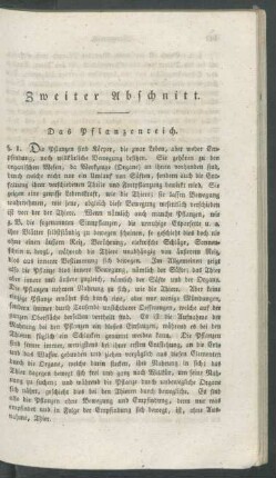 Zweiter Abschnitt. Das Pflanzenreich.