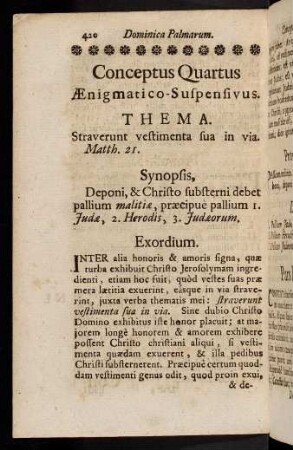 420-426, Conceptus Quartus. Aenigmatico-Suspensivus.