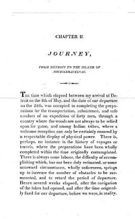 Journey from Detroit to Michilimackinac