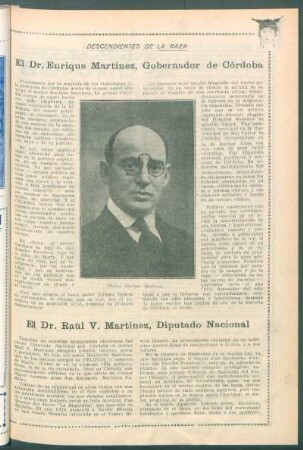 El Dr. Raúl Martínez, Diputado Nacional