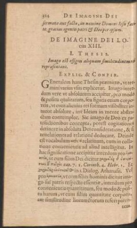 De Imagine Dei Locus XIII.