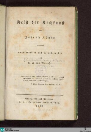 Geist der Kochkunst