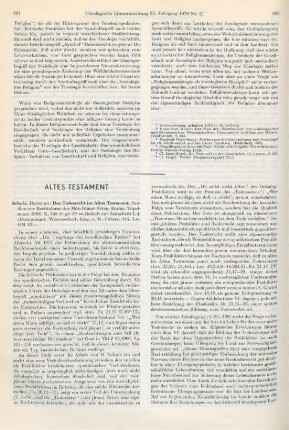 891-897 [Rezension] Schulz, Hermann, Das Todesrecht im Alten Testament