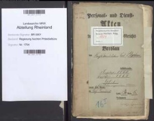 Boehm, Carl, geb. 12.02.1838, Oberregierungsrat. Bd. 1