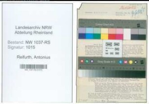 Entnazifizierung Antonius Reifurth , geb. 23.01.1907 (Reg.Rat)