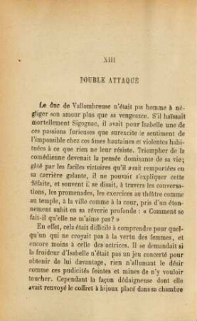 XIII. Double attaque