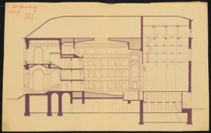 Kurhaustheater, Bad Homburg: Längsschnitt 1:100