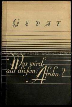 Buch zur Zukunft der deutschen Kolonien in Afrika