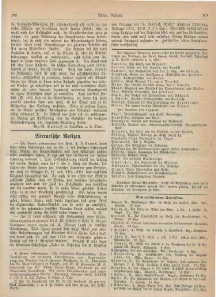 309-312 Literarische Notizen