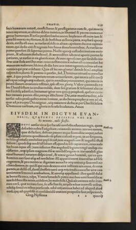 Eiusdem In Dictum Evangelii ...