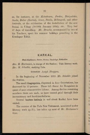 30, Karkal (with out-stations)