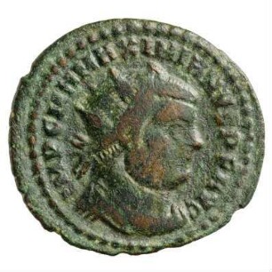 Münze, Follis (Follaro), 286 - 305 n. Chr.