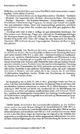Rudolph, Wolfgang :: Am Wallfisch-Speicher, unterm Tabakmohren und im Goldenen Anker, maritime Sinnbilder im Hafenviertel, (Hoffmann und Campe Maritim) : Hamburg, Hoffmann und Campe, 1984