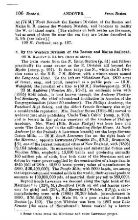 By the Eastern Division of the Boston and Maine Railroad
