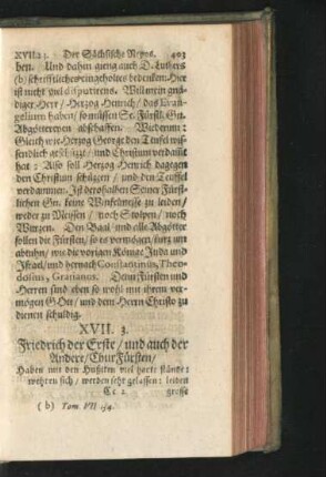 3. Friedrich der Erste/ und auch der Andere/ ChurFürsten.