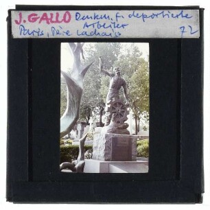 Paris, Père Lachaise,Paris, Gallo, Monument aux déportés du travail