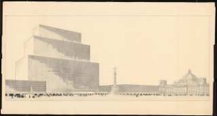 Reichshaus am Königsplatz, Berlin-Tiergarten: Perspektivische Ansicht