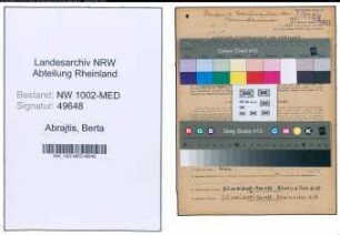 Entnazifizierung Berta Abrajtis , geb. 16.01.1914 (Pflegerin)