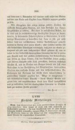 896 Kirchliche Mittheilungen