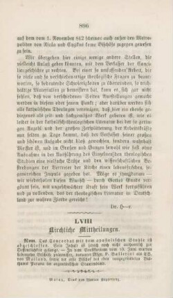 896 Kirchliche Mittheilungen