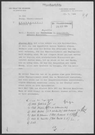 Lomersheim: Inspektionsbericht 1964