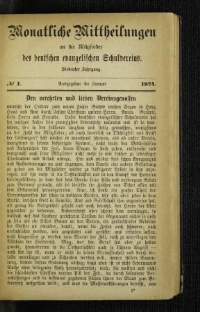 ¬Den¬ verehrten und lieben Vereinsgenossen