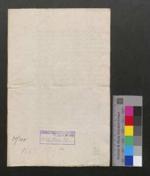 Schadlosbrief des Grafen Ferdinand Karl von Mohr wegen der Pfandschaft Gutenstein.